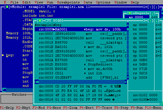 Вид панели CPU